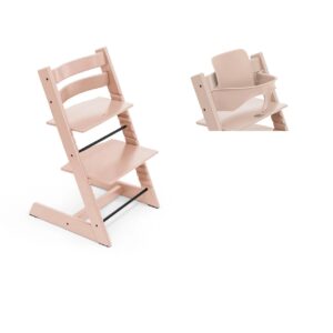 Sedia Tripp Trapp Stokke serene pink+Baby Set
