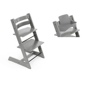 Sedia Tripp Trapp Stokke storm grey+Baby Set
