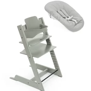 Sedia Tripp Trapp Stokke glacier green + Newborn set + Baby set