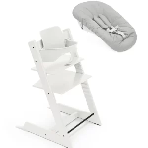 Sedia Tripp Trapp Stokke bianco + Newborn set + Baby set