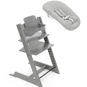 Sedia Tripp Trapp Stokke storm grey + Newborn set + Baby set