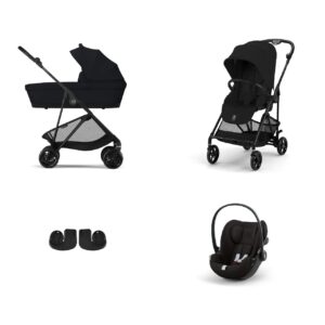 Trio Melio carbon Cybex magic black con Cloud G i-Size