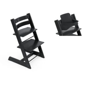 Sedia Tripp Trapp Stokke black+Baby set