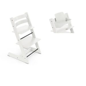 Sedia Tripp Trapp Stokke bianco+Baby set