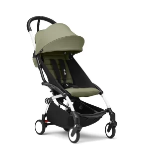 Passeggino Yoyo3 Stokke olive telaio bianco