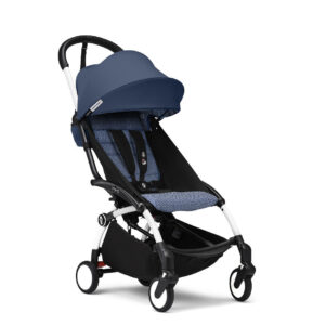 Passeggino Yoyo3 Stokke air France blue telaio bianco