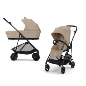 Duo Melio carbon Cybex almond beige