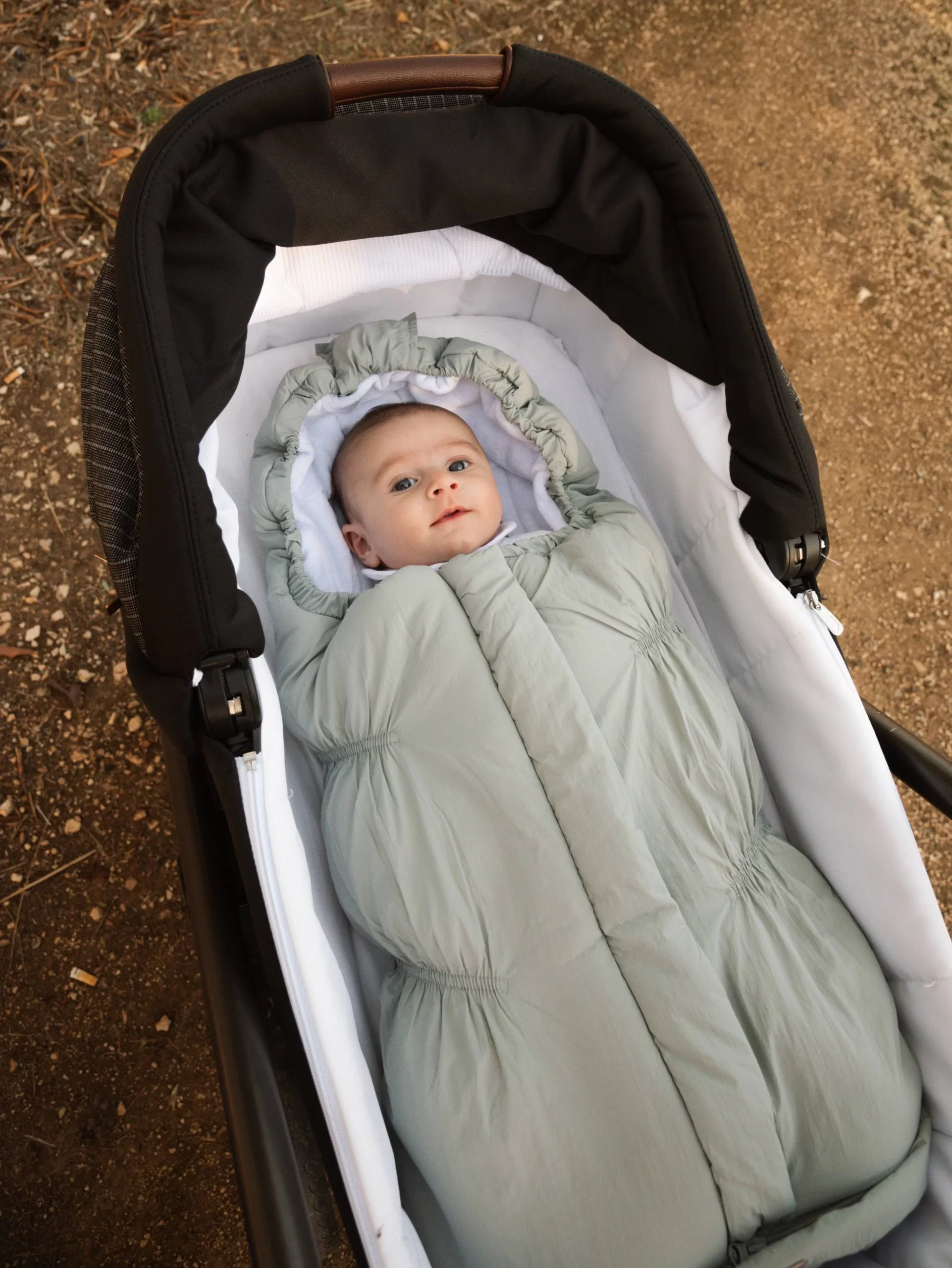 Sacco invernale ovetto/carrozzina Igloo Mini Bamboom sky grey 352 - immagine 4