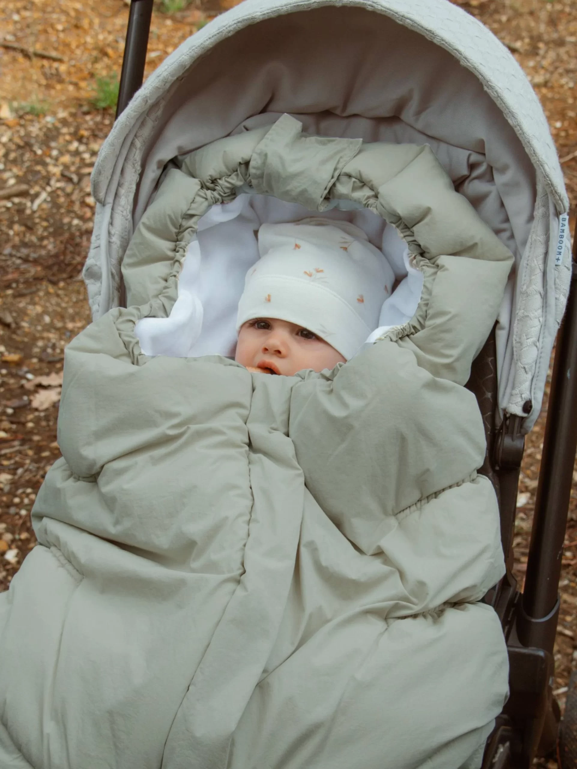 Sacco Invernale per Passeggino Igloo Bimbo Bamboom TOG 4.5 moss grey 351 - immagine 4