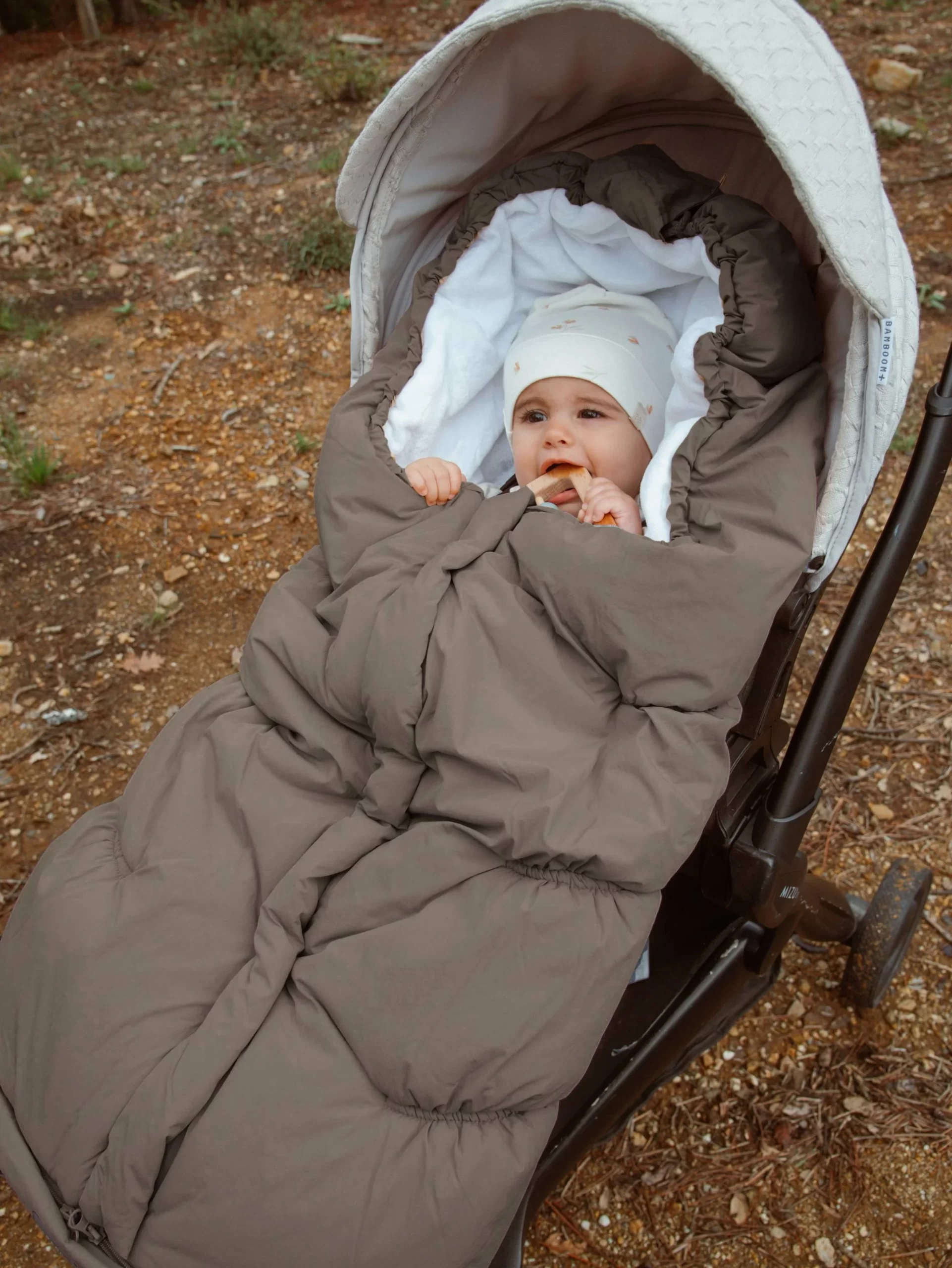 Sacco Invernale per Passeggino Igloo Bimbo Bamboom TOG 4.5 wet grey 354 - immagine 4