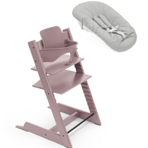 Sedia Tripp Trapp Stokke heather mauve + Newborn set + Baby set