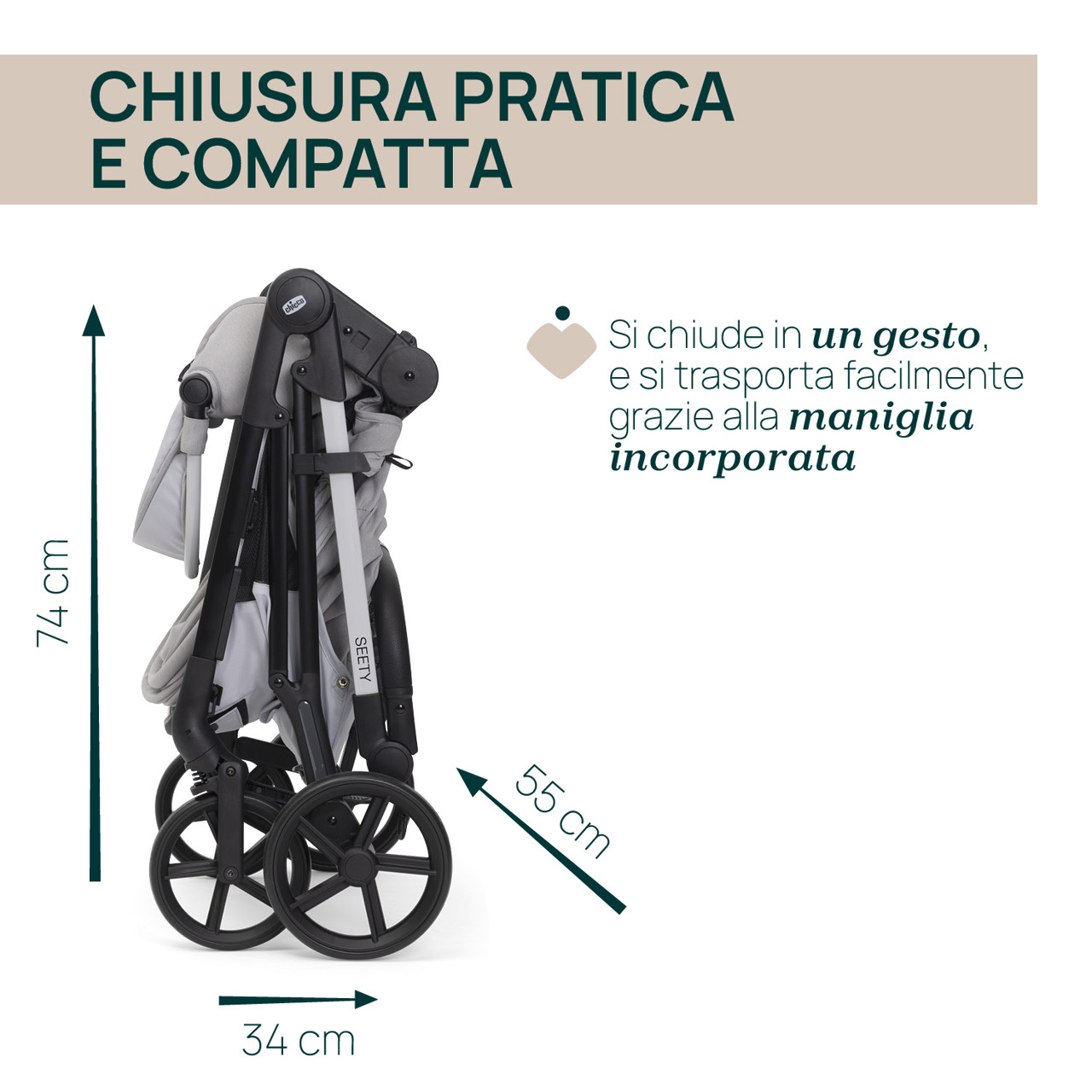 Trio Seety Chicco florence beige con s.auto Kory Essential - immagine 6