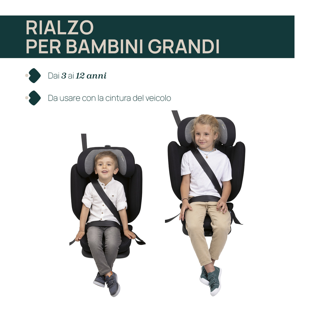 Seggiolino auto 100-150 cm Fold&Go S Chicco posh black - immagine 4