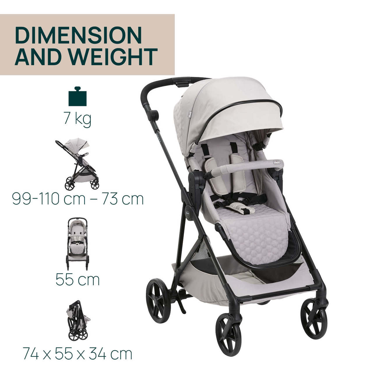 Trio Seety Chicco florence beige con s.auto Kory Essential - immagine 5