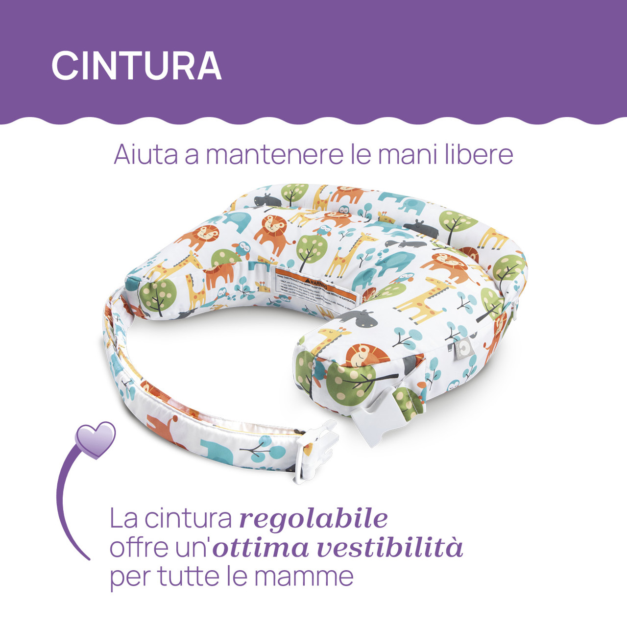 Cuscino allattamento Boppy De Luxe Chicco clouds - immagine 4