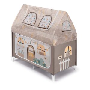 Lettino da viaggio a casetta Daily Dolci Sogni Cam beige