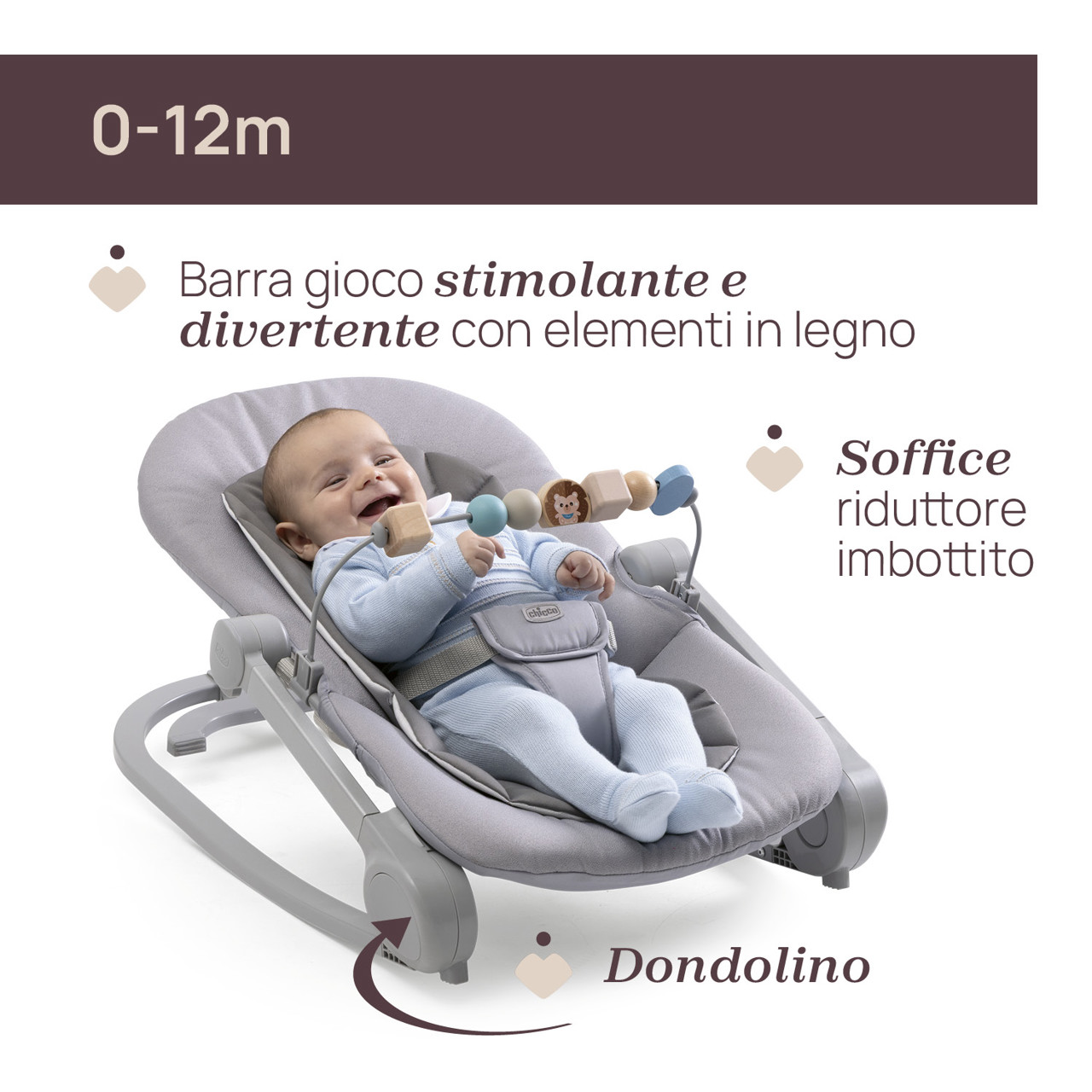 Nuova Sdraietta Magia Chicco coal - immagine 3