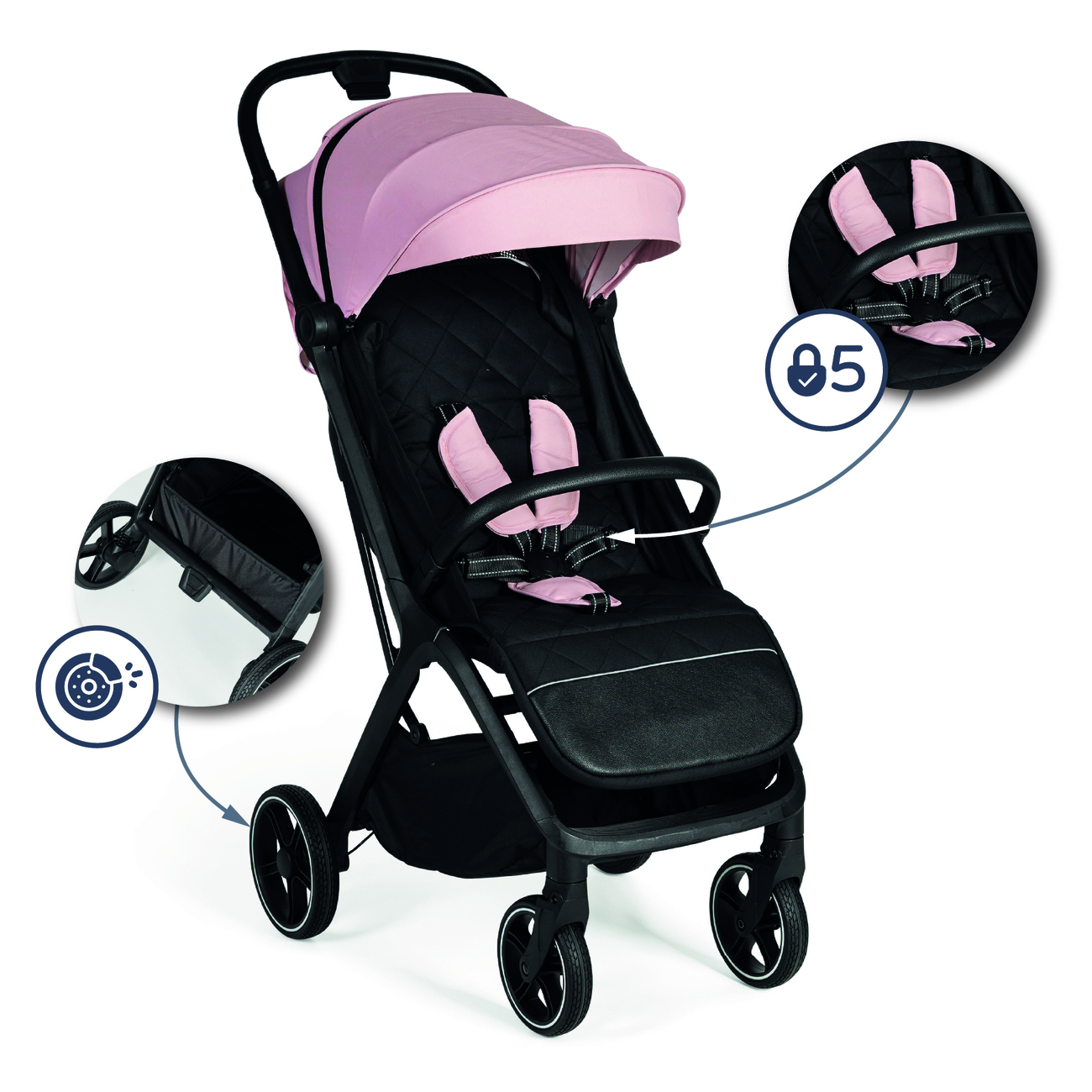 Passeggino iWalk MS rosa - immagine 7