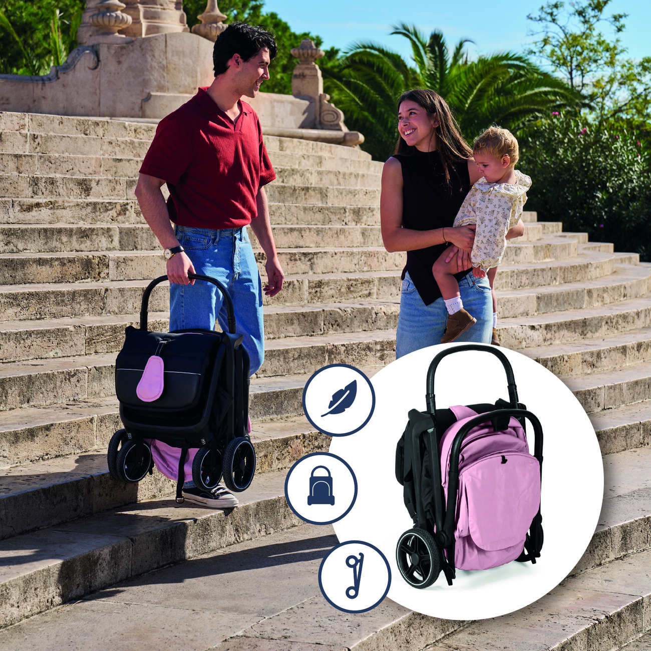 Passeggino iWalk MS rosa - immagine 6