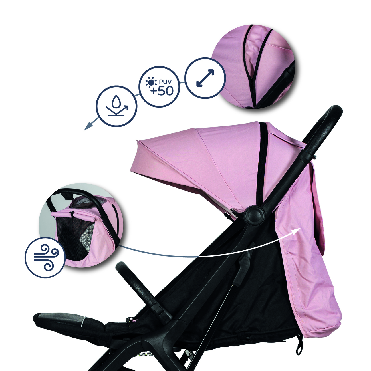 Passeggino iWalk MS rosa - immagine 5