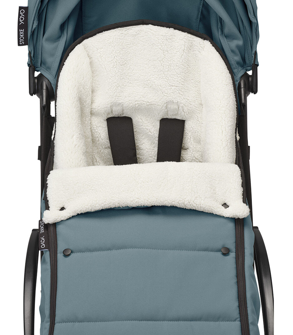 Sacco coprigambe per passeggino Yoyo Stokke aqua - immagine 3