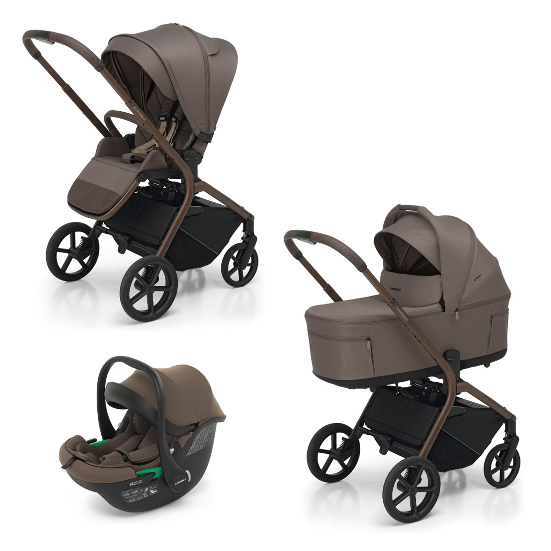 Trio Snap navicella richiudibile con s.auto Disk Infant FoppaPedretti brownie